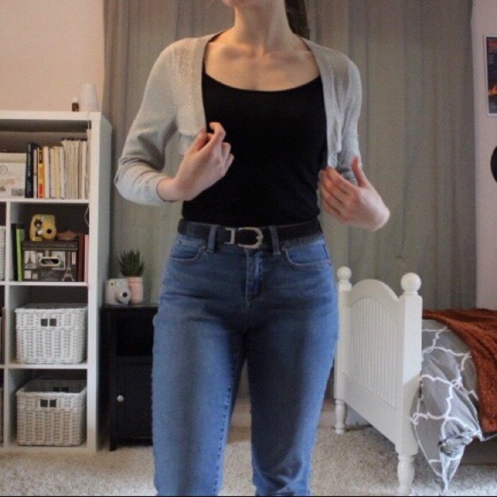 Sparkly Express Crop Cardigan